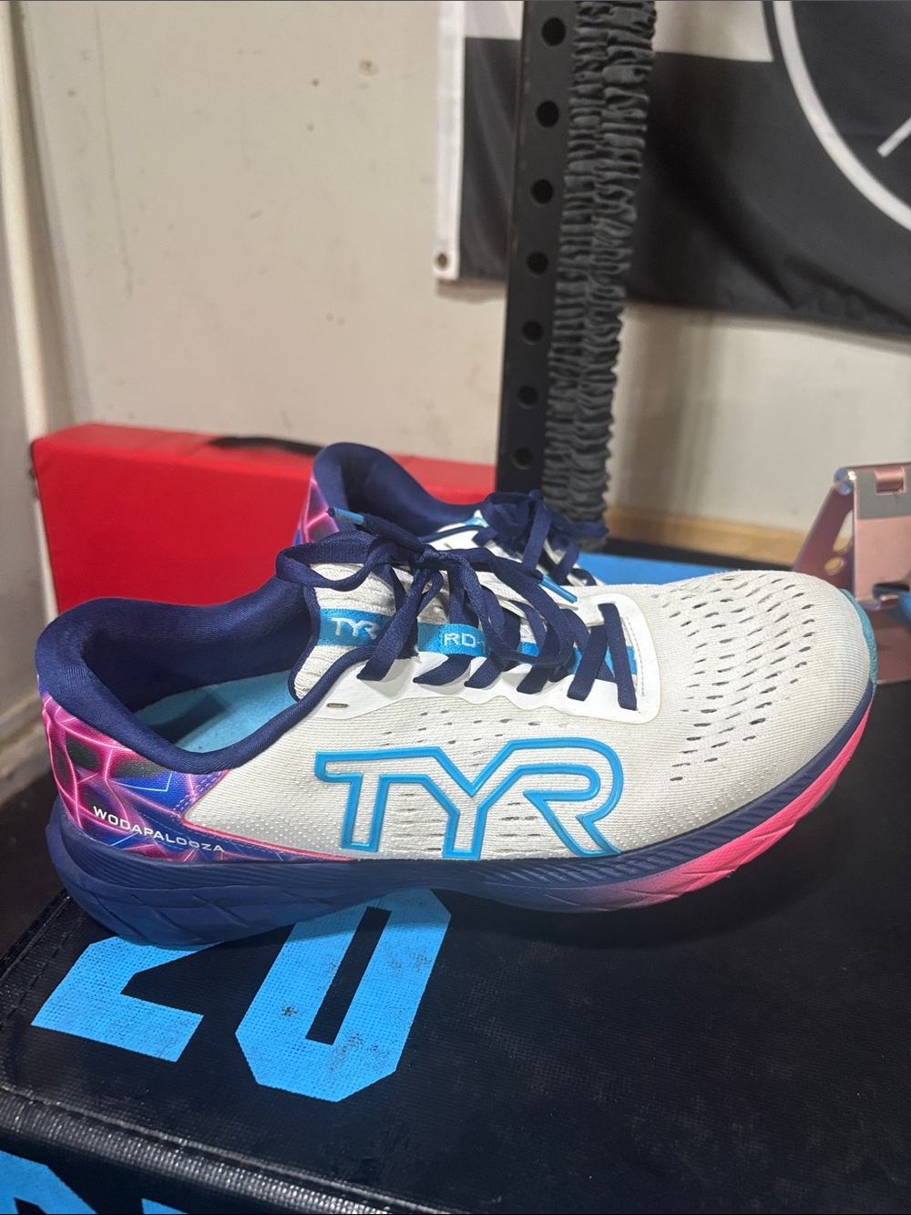 TYR White, Blue & Pink Wodapalooza Athletic Shoe